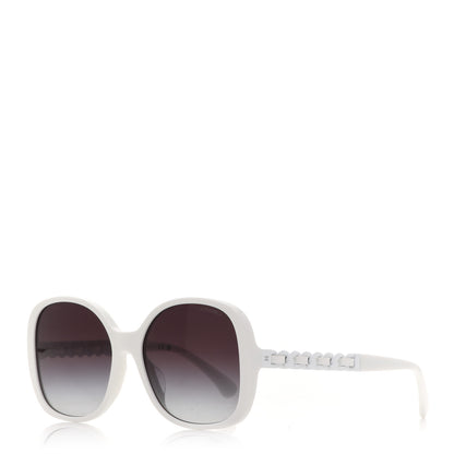Chanel Acetate Chain Sunglasses 5470-Q-A White 1 of 7