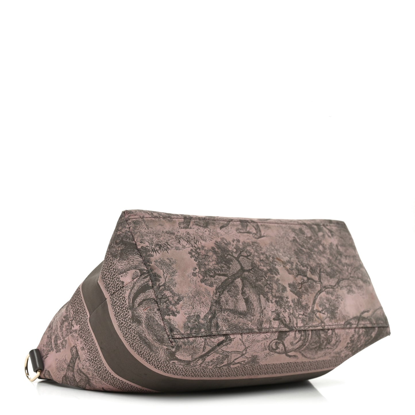 Technical Fabric Toile De Jouy DiorTravel Nomad Pouch Pink Grey