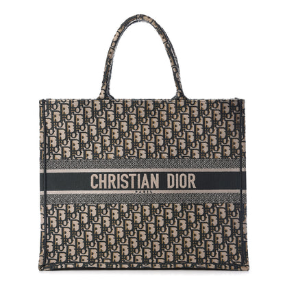 Christian Dior Oblique Large Book Tote Vert Multicolor 1 of 16