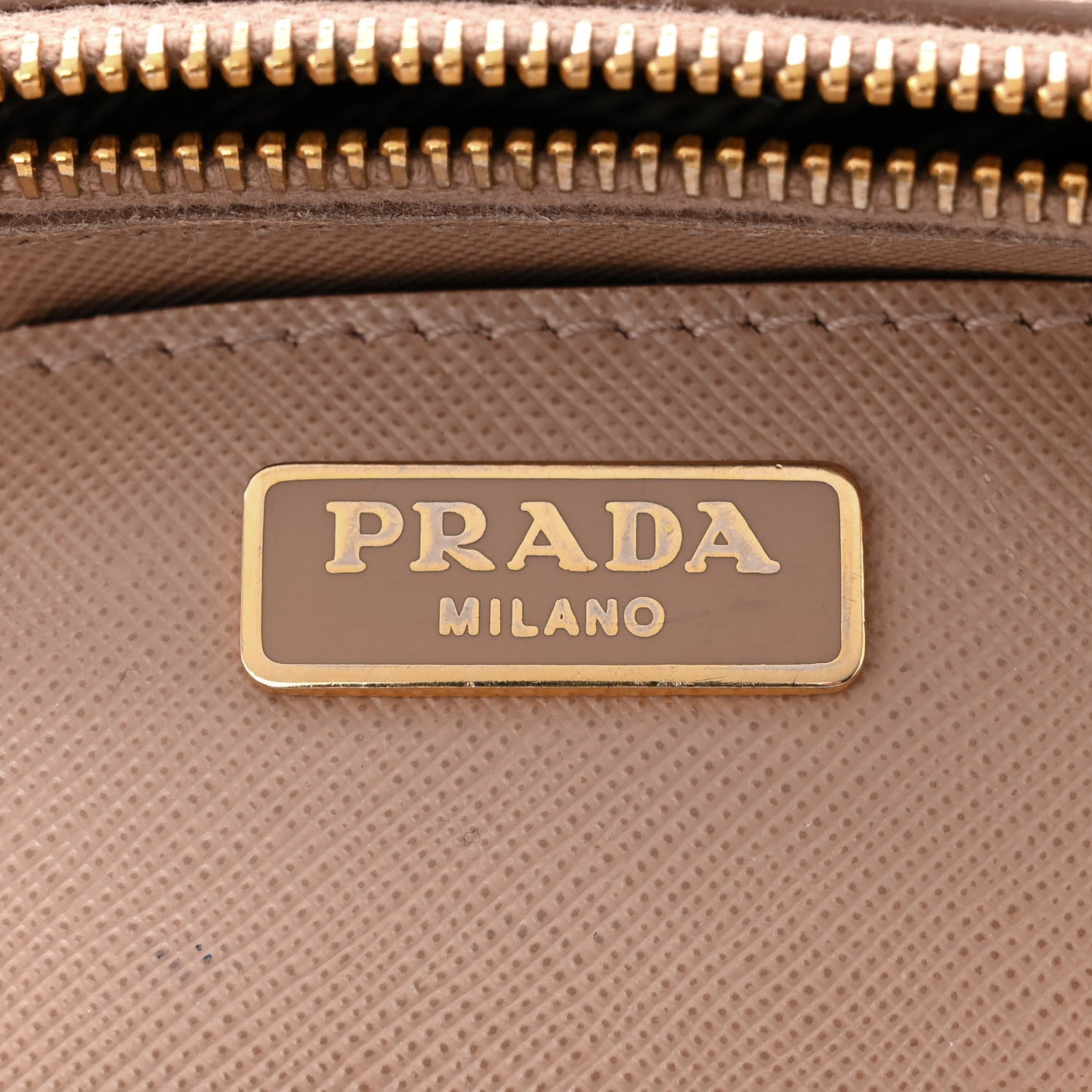 Prada Saffiano Lux Micro Galleria Double Zip Tote Cammeo 6 of 12