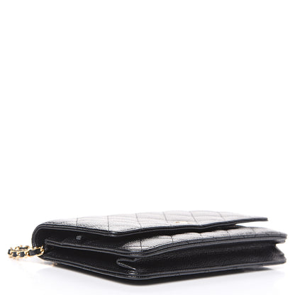 Chanel Caviar Quilted Wallet On Chain WOC Black 3 of 10