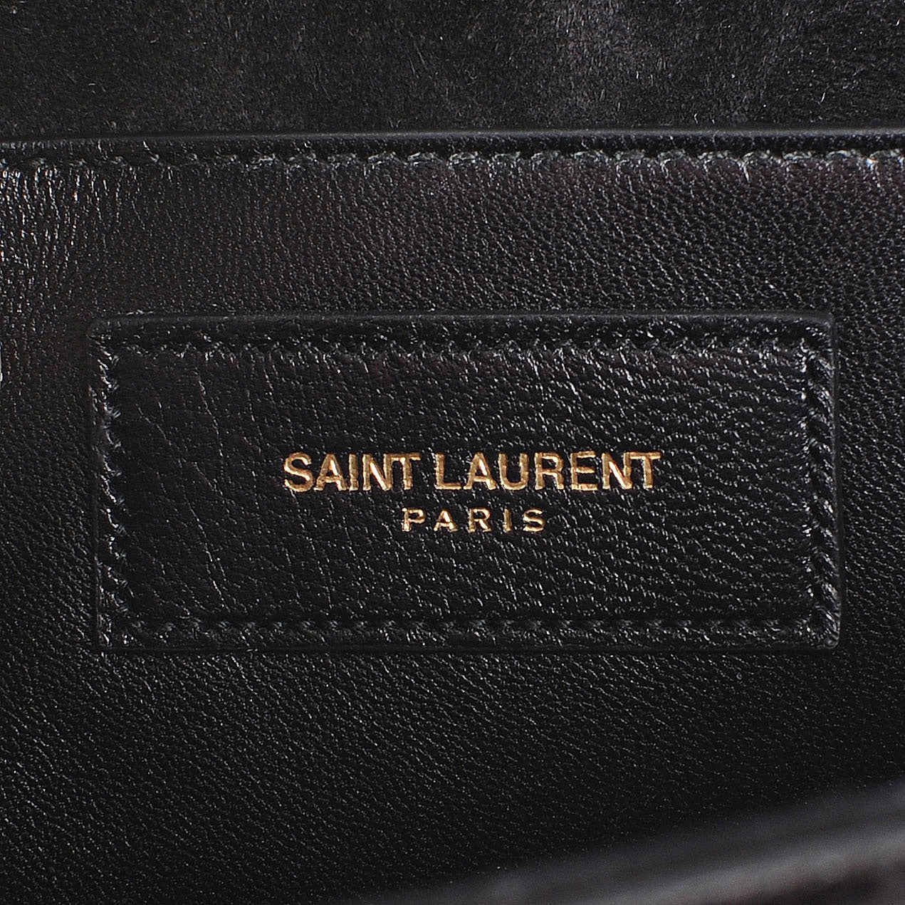 Saint Laurent Patent Cassandre Tassel Clutch Black 6 of 8