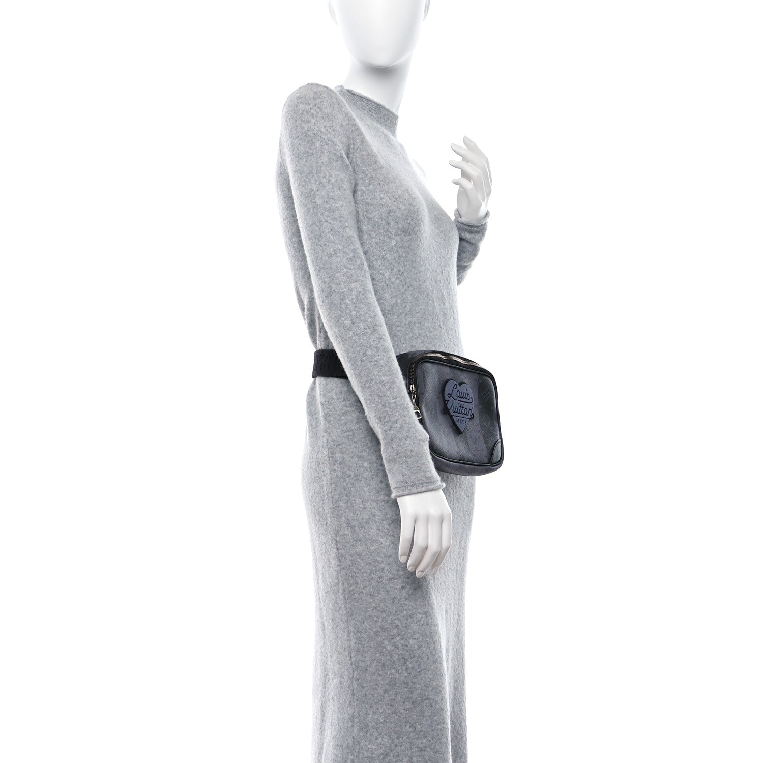 Louis Vuitton X NIGO Monogram Eclipse Stripes LV Heart Modular Sling Bag 2 of 8