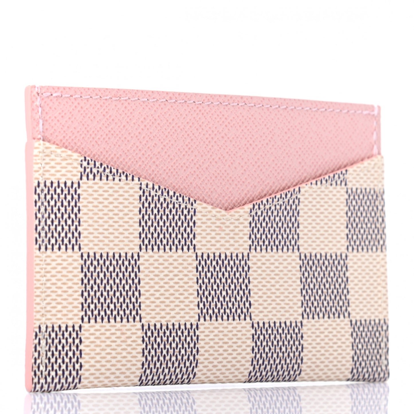 Damier Azur Daily Card Holder Rose Ballerine