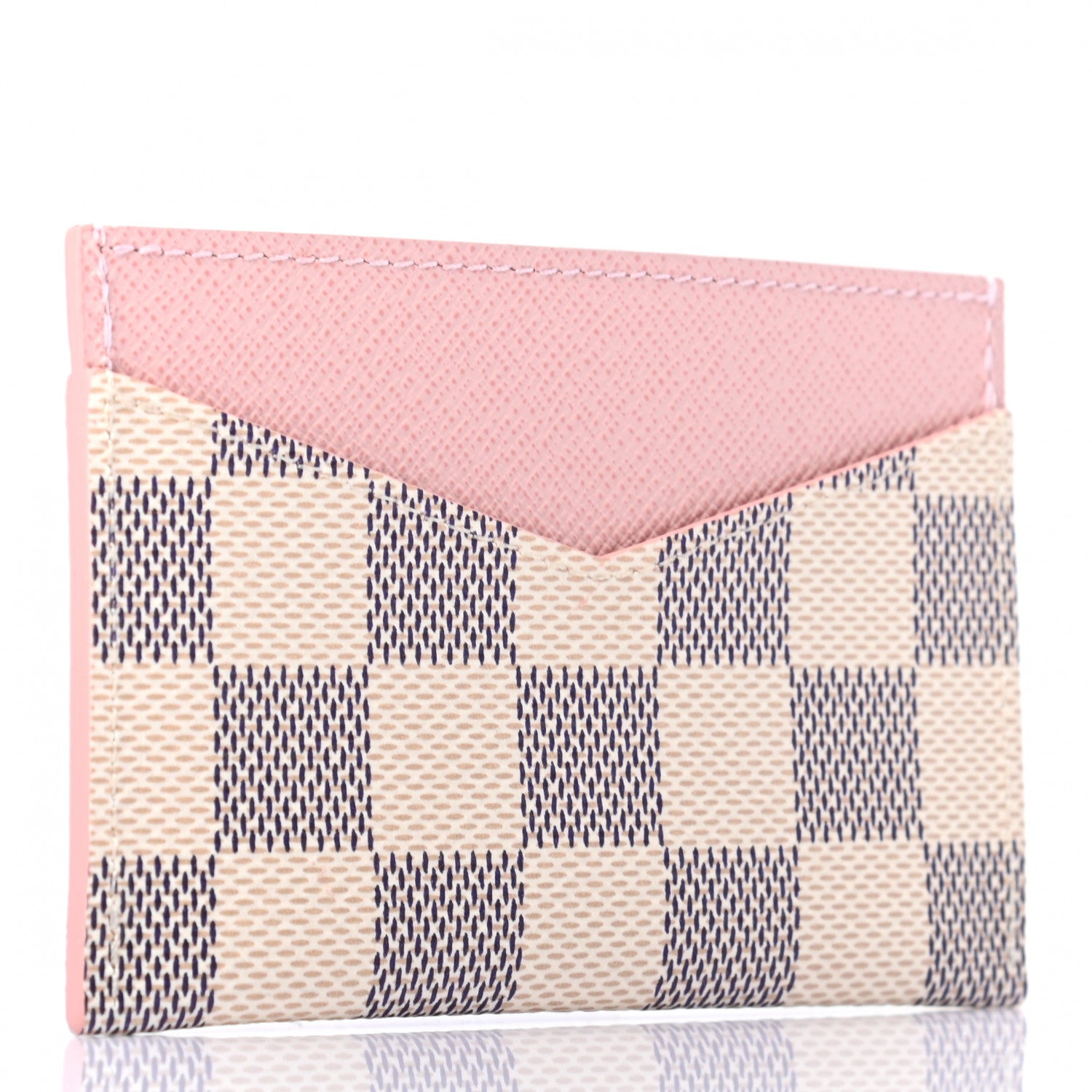 Louis Vuitton Damier Azur Daily Card Holder Rose Ballerine 3 of 6