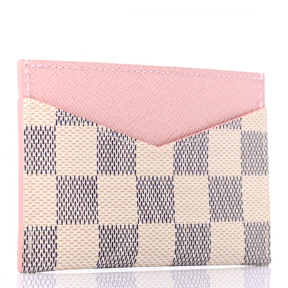 Louis Vuitton Damier Azur Daily Card Holder Rose Ballerine 3 of 6
