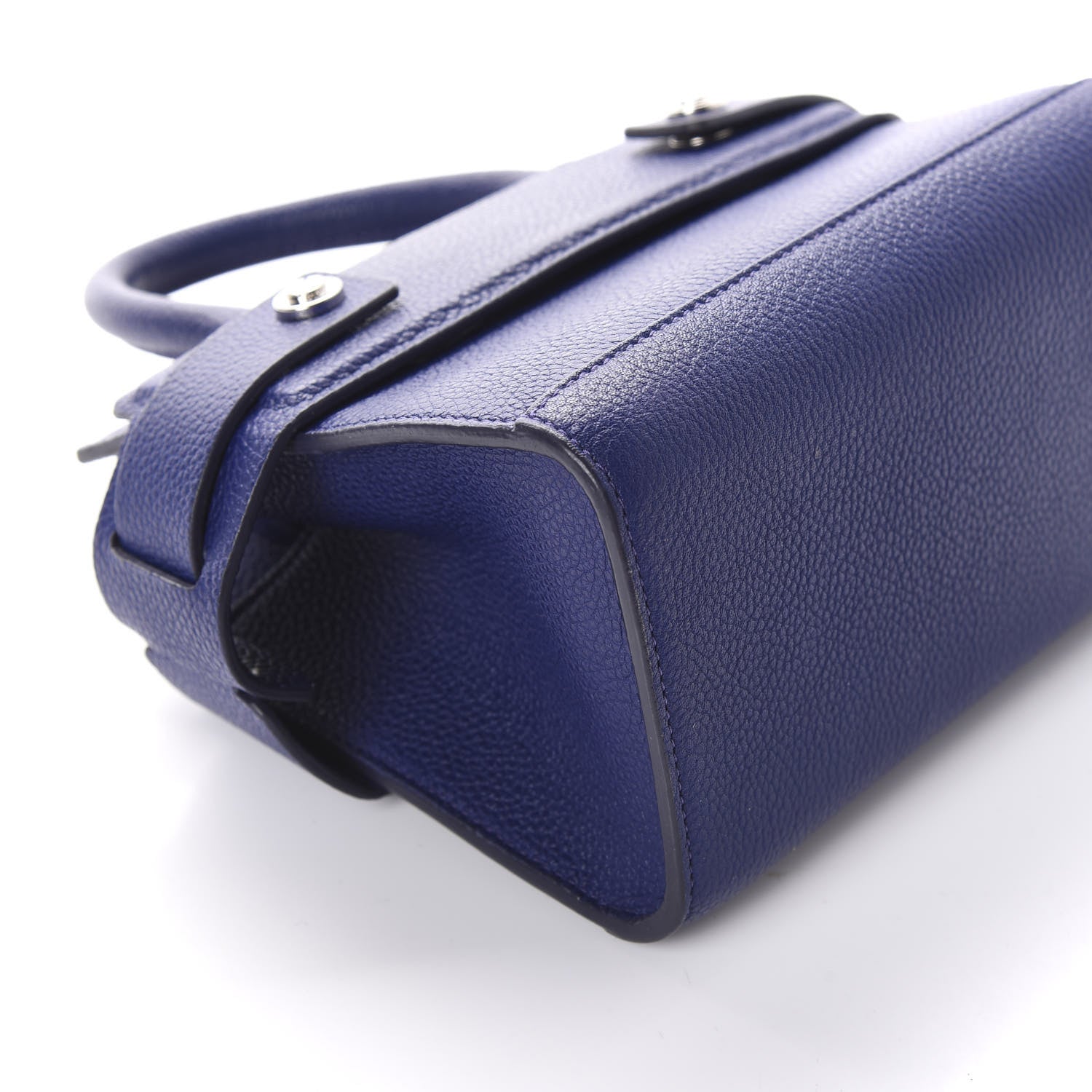 Givenchy Grained Calfskin Nano Horizon Satchel Blue 8 of 10