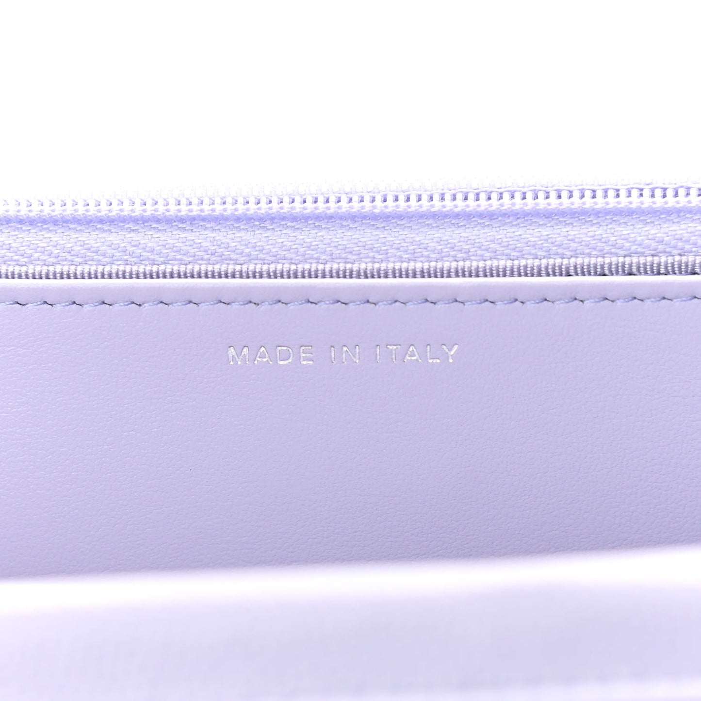 Caviar Quilted Wallet On Chain WOC Light Purple