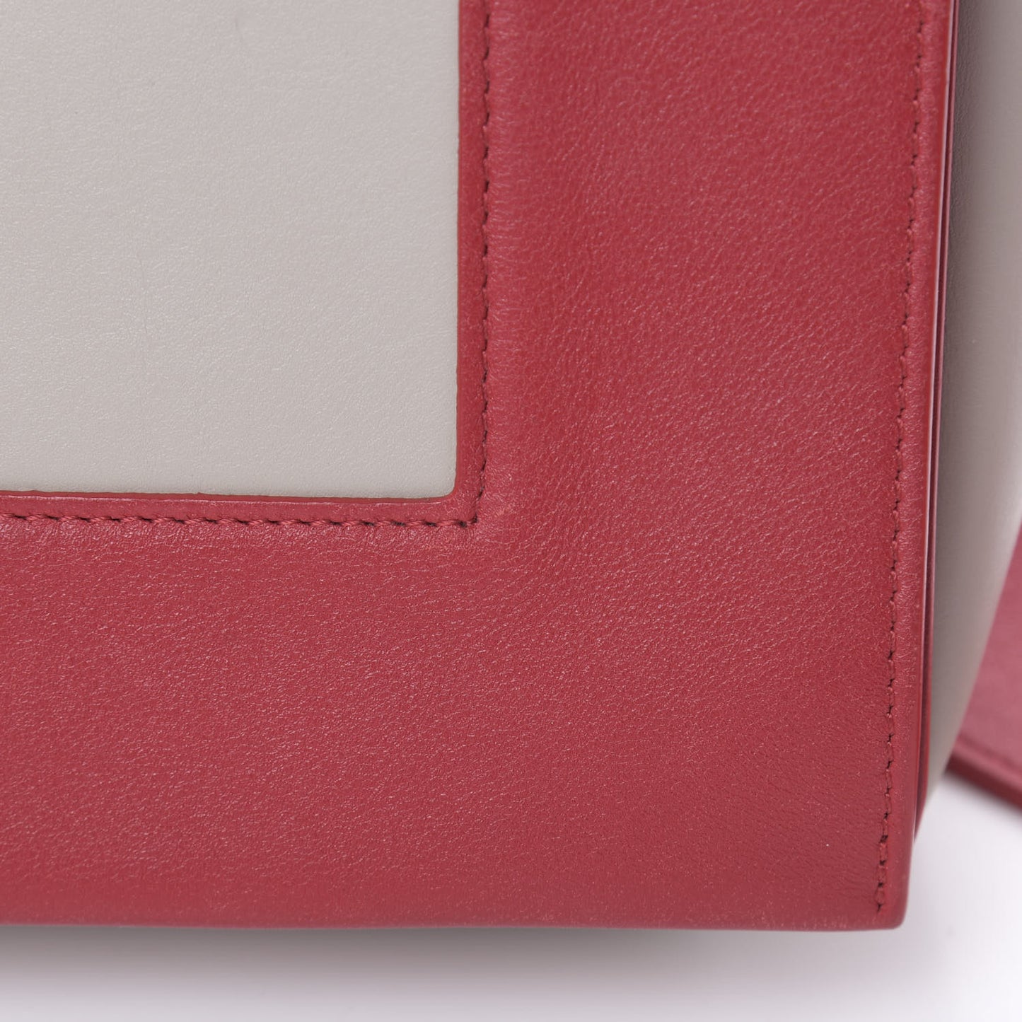 Shiny Smooth Calfskin Medium Frame Shoulder Bag Poppy Red Clay