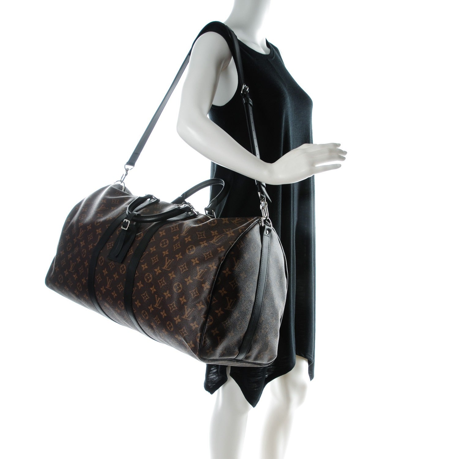 Louis Vuitton Monogram Macassar Keepall Bandouliere 55 2 of 7