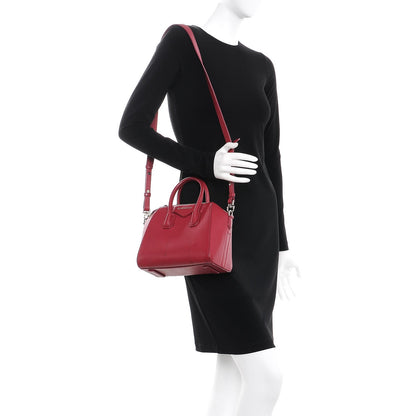 Givenchy Sugar Goatskin Mini Antigona Raspberry 2 of 10