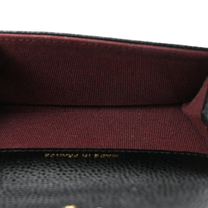 Chanel Caviar Quilted Flap Card Holder Wallet Black 5 of 9