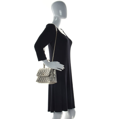 Chanel Metallic Aged Calfskin Quilted Mini Coco Handle Flap Gold 2 of 11