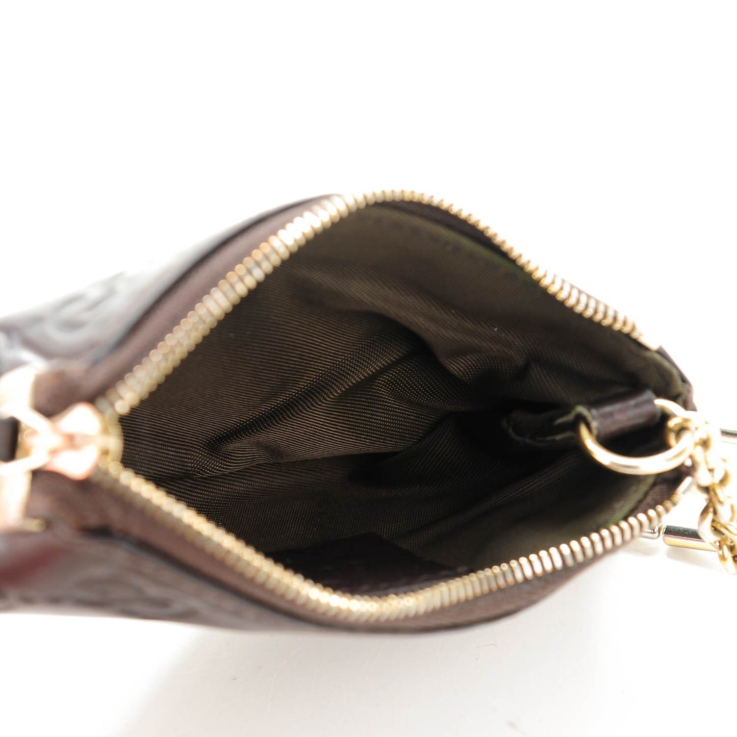Guccissima Key Case Chocolate