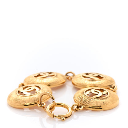 Chanel Metal CC Medallion Bracelet Gold 3 of 4
