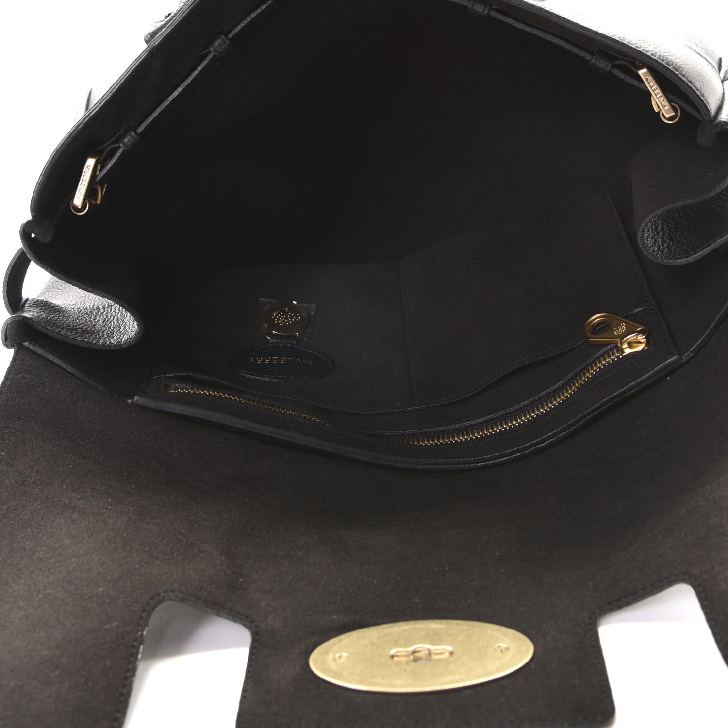 Mulberry Natural Leather Bayswater Black 4 of 5