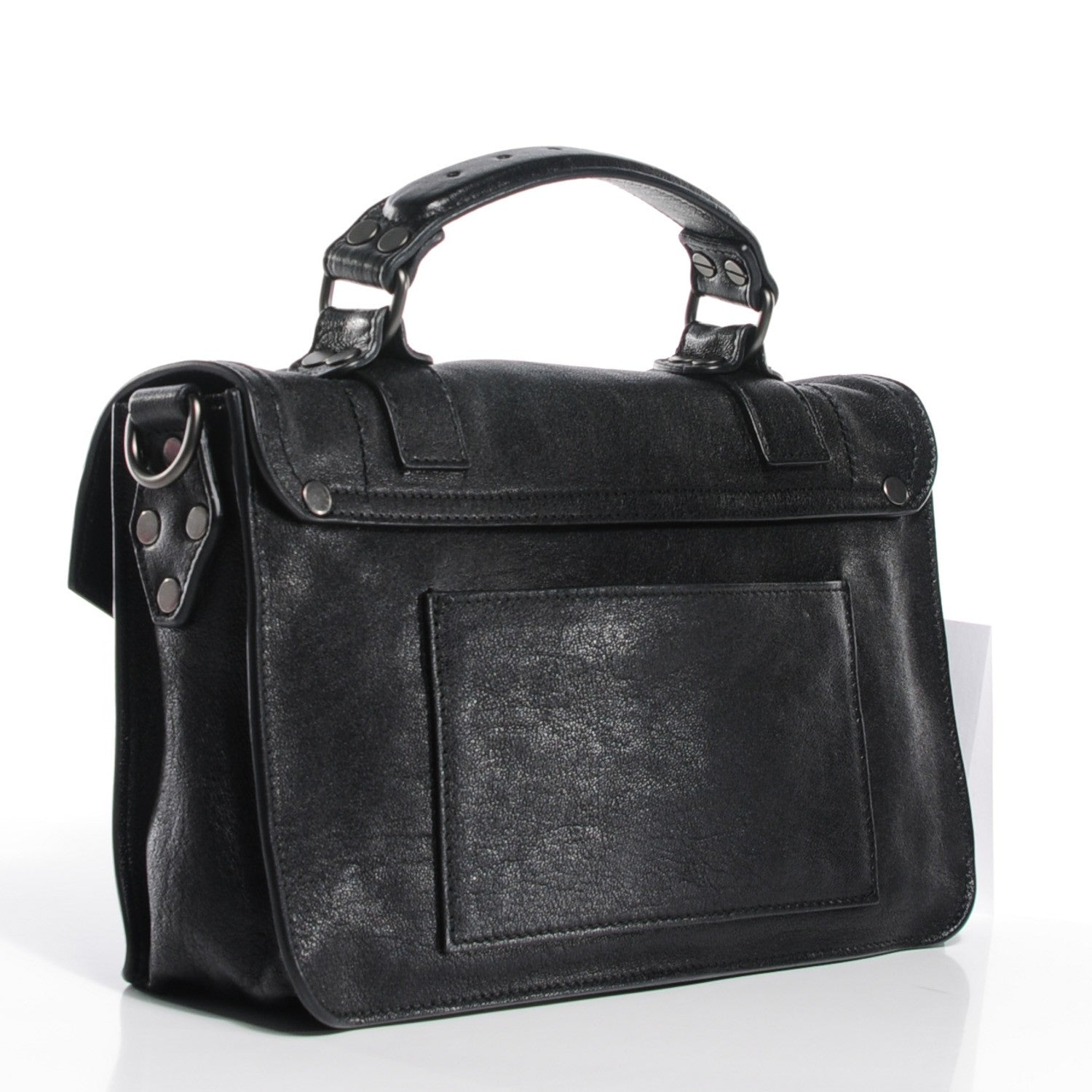 Proenza Schouler Lambskin Tiny PS1 Satchel Black 6 of 12