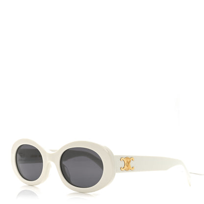 Celine Acetate Triomphe 01 Sunglasses CL 40194U White 1 of 7