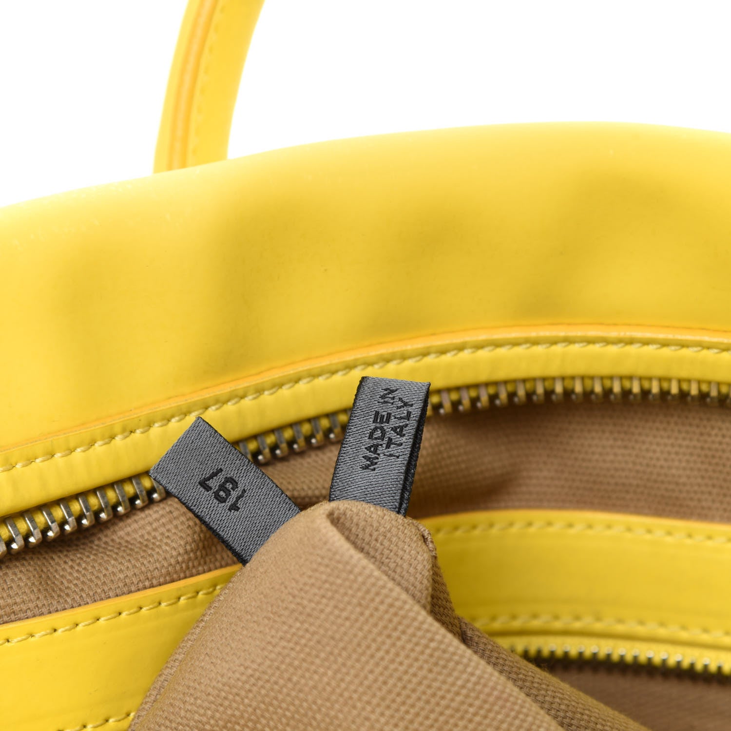 Marc Jacobs Rubber Coated Calfskin Antonia Satchel Yellow 12 of 13