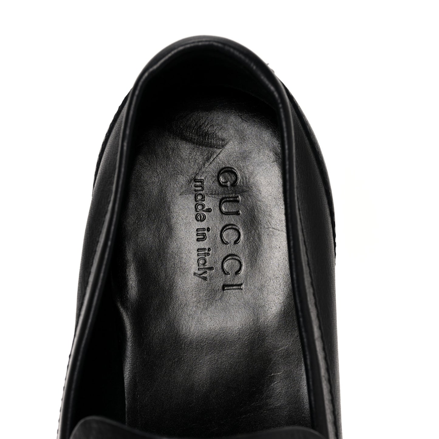 Calfskin Mens Bamboo Tassel Loafers 10.5 Black