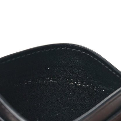 Christian Dior Calfskin Oblique Galaxy Perforated Card Holder Black White 7 of 8
