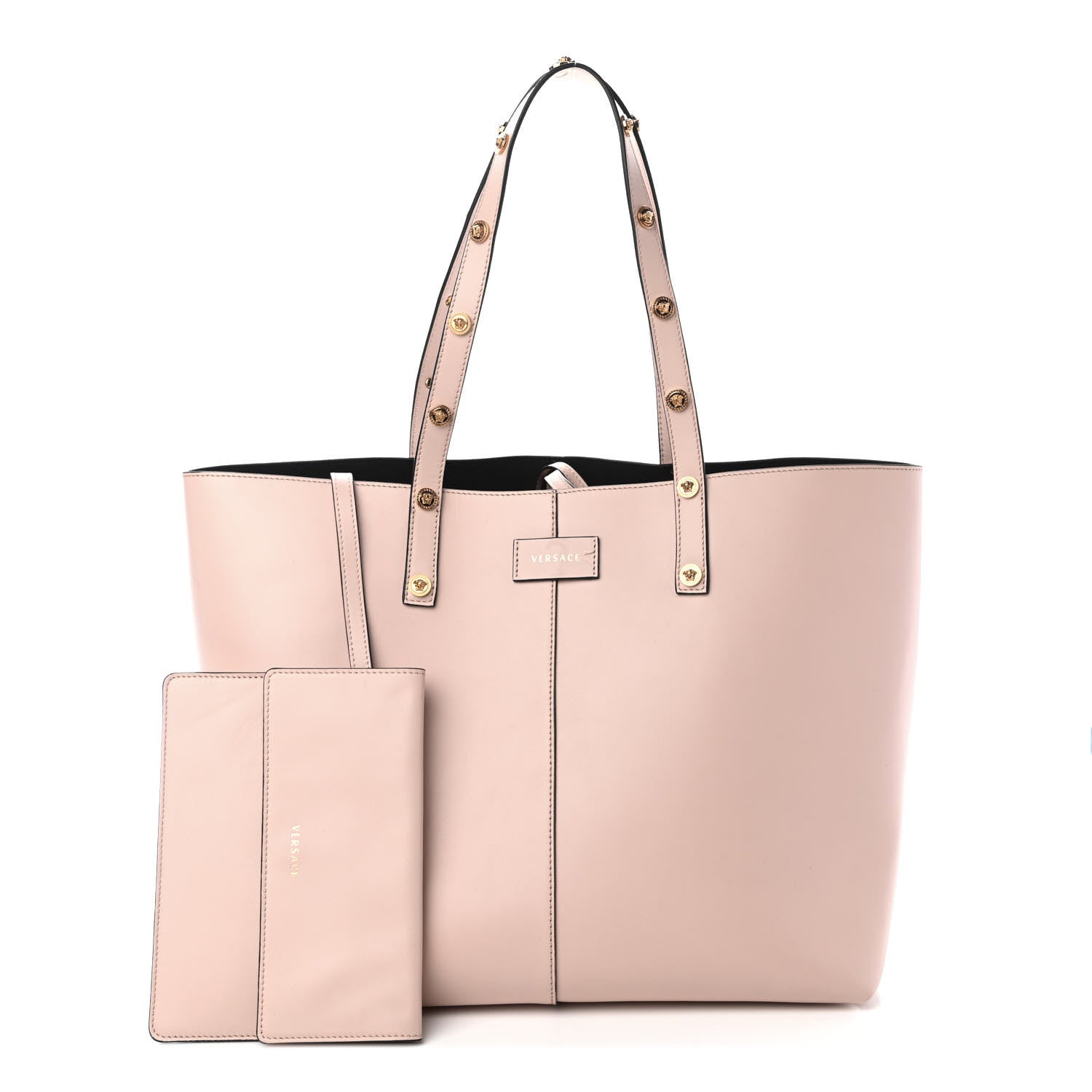 Versace Calfskin Palazzo Tote Light Pink 1 of 10