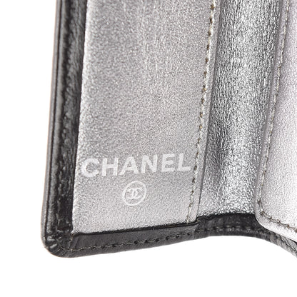 Chanel Lambskin Vertical Quilted 6 Key Holder Black 6 of 16