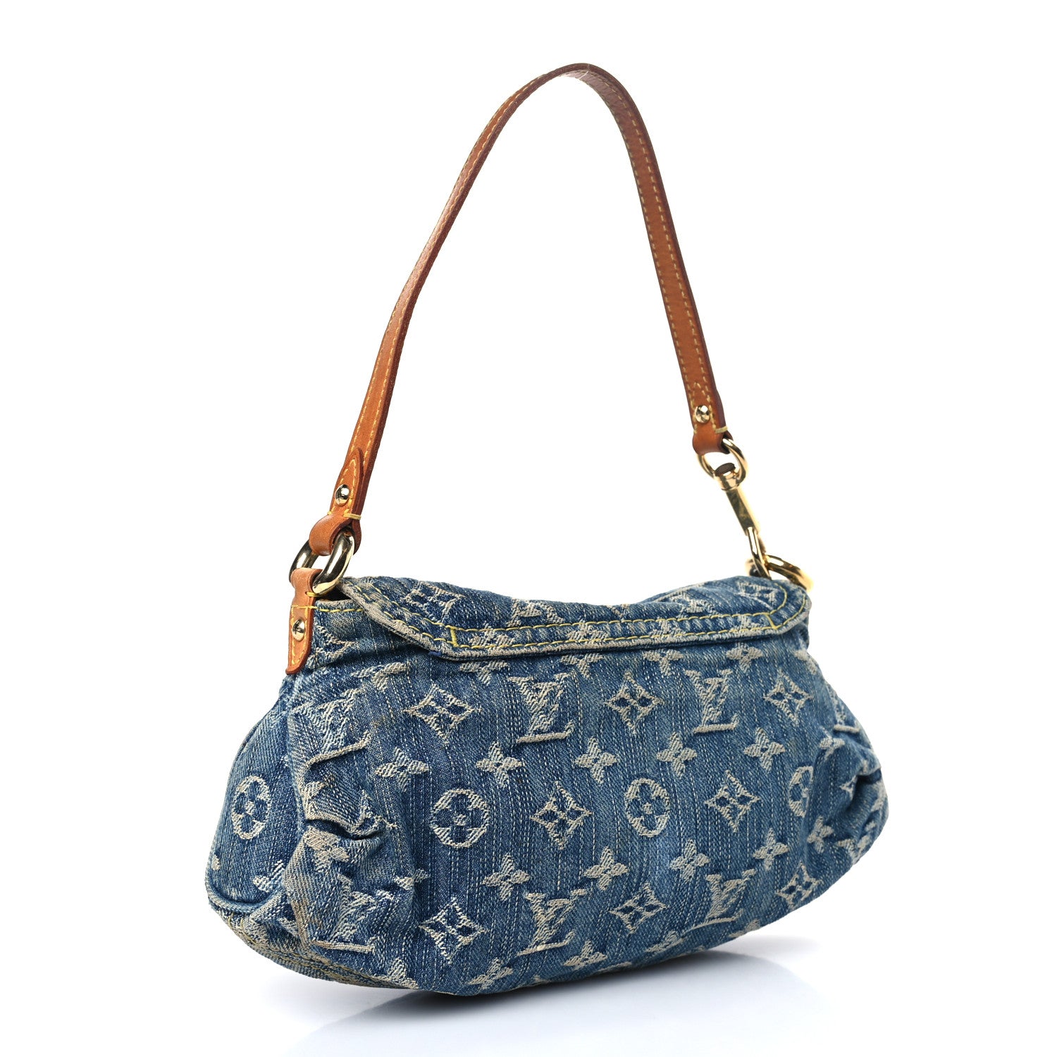 Louis Vuitton Monogram Denim Mini Pleaty Blue 3 of 8