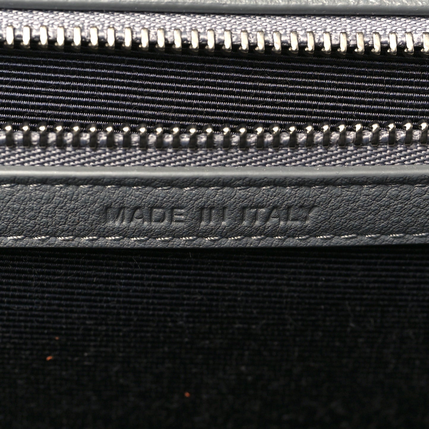 Grained Calfskin Large Diorama Flap Bag Grey