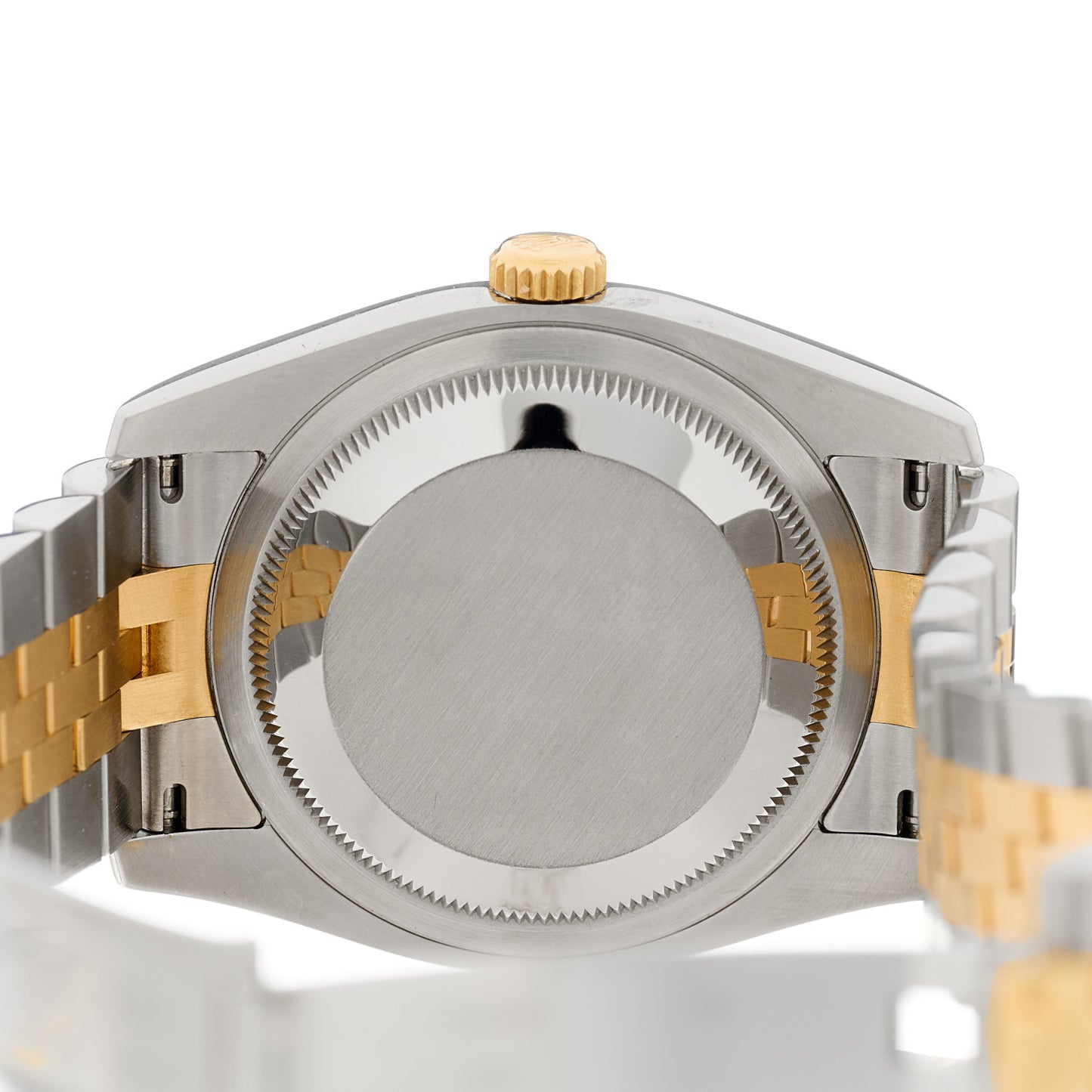 Stainless Steel 18K Yellow Gold Diamond 36mm Oyster Perpetual Datejust Watch Champagne 116233