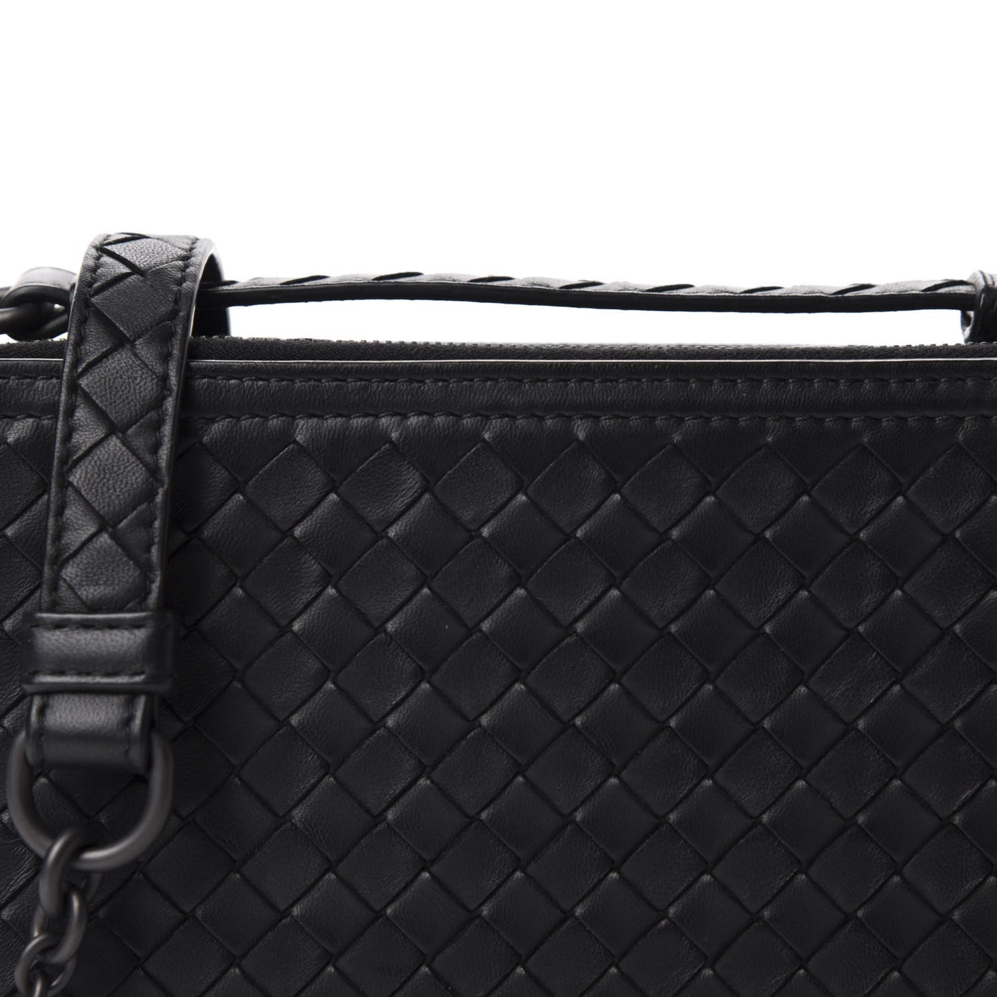 Nappa Intrecciato Camera Bag Black