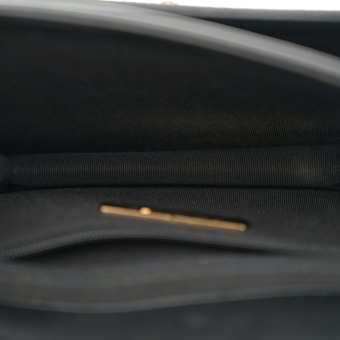 Calfskin Caviar Quilted Mini Chain Handle Flap Black