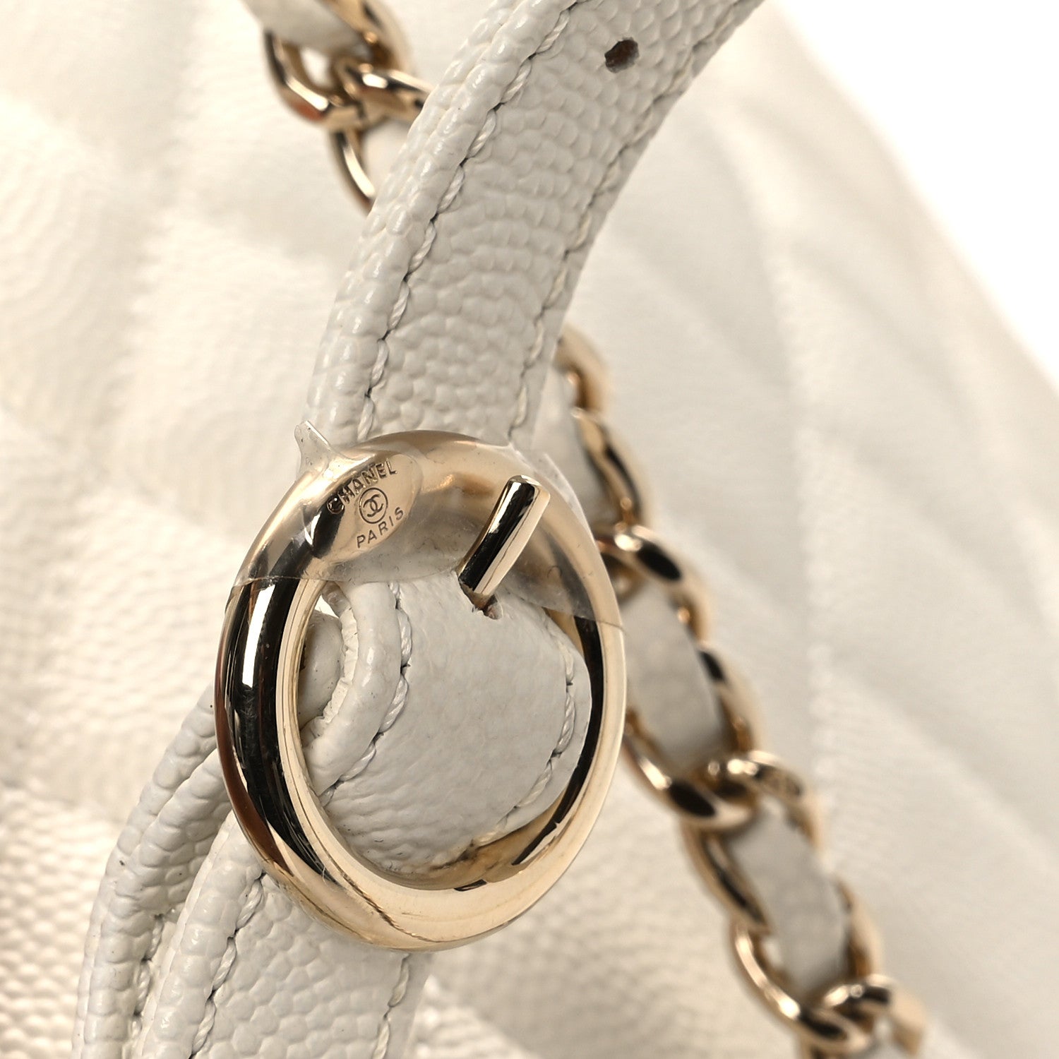 Chanel Caviar Quilted Small CC Day Backpack White 13 of 14