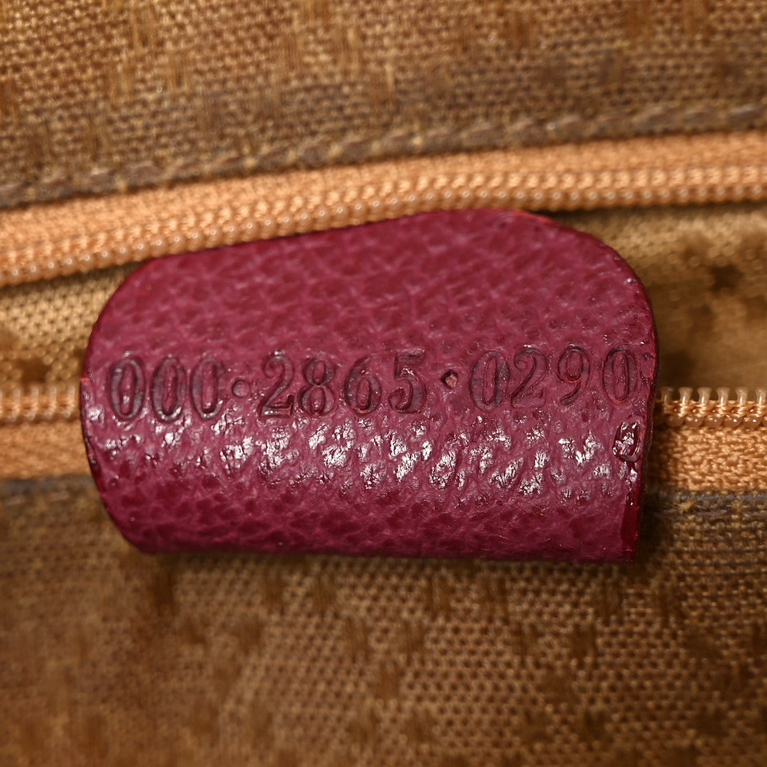 Gucci Suede Bamboo Handle Dome Bag Burgundy 7 of 10