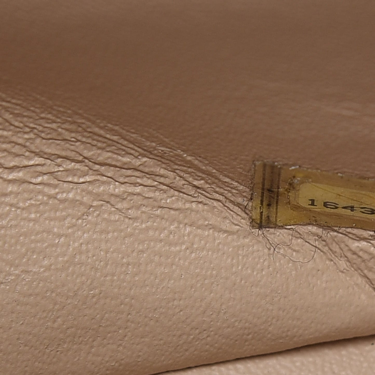 Lambskin Quilted Jumbo Double Flap Beige Clair