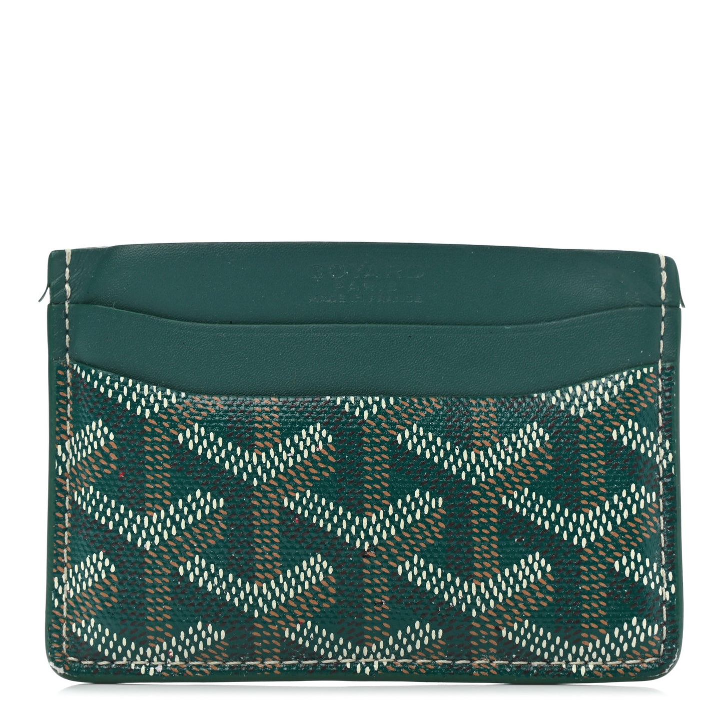 Goyardine Saint Sulpice Card Holder Green