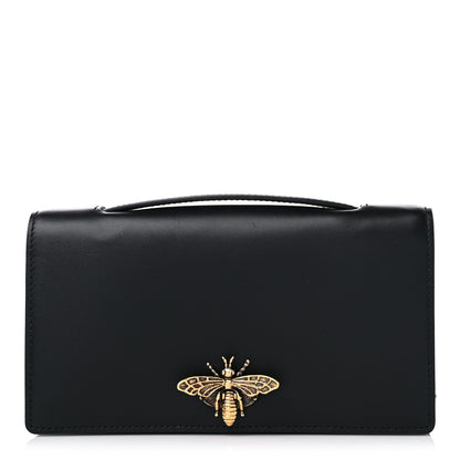 Christian Dior Calfskin Bee Clutch Black 1 of 10
