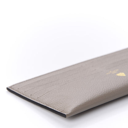 Louis Vuitton Calfskin Felicie Chain Wallet Card Holder Insert Tourterelle 6 of 8