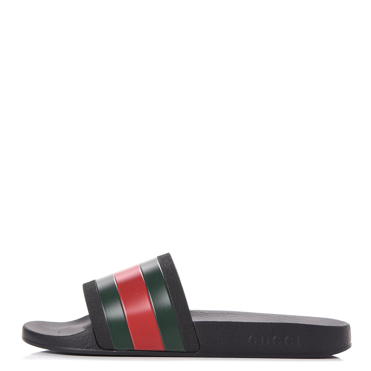Rubber Web Mens Pool Slide Sandals 10 Black Green Red