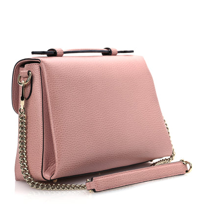 Gucci Dollar Calfskin Interlocking G Top Handle Shoulder Bag Soft Pink 3 of 16