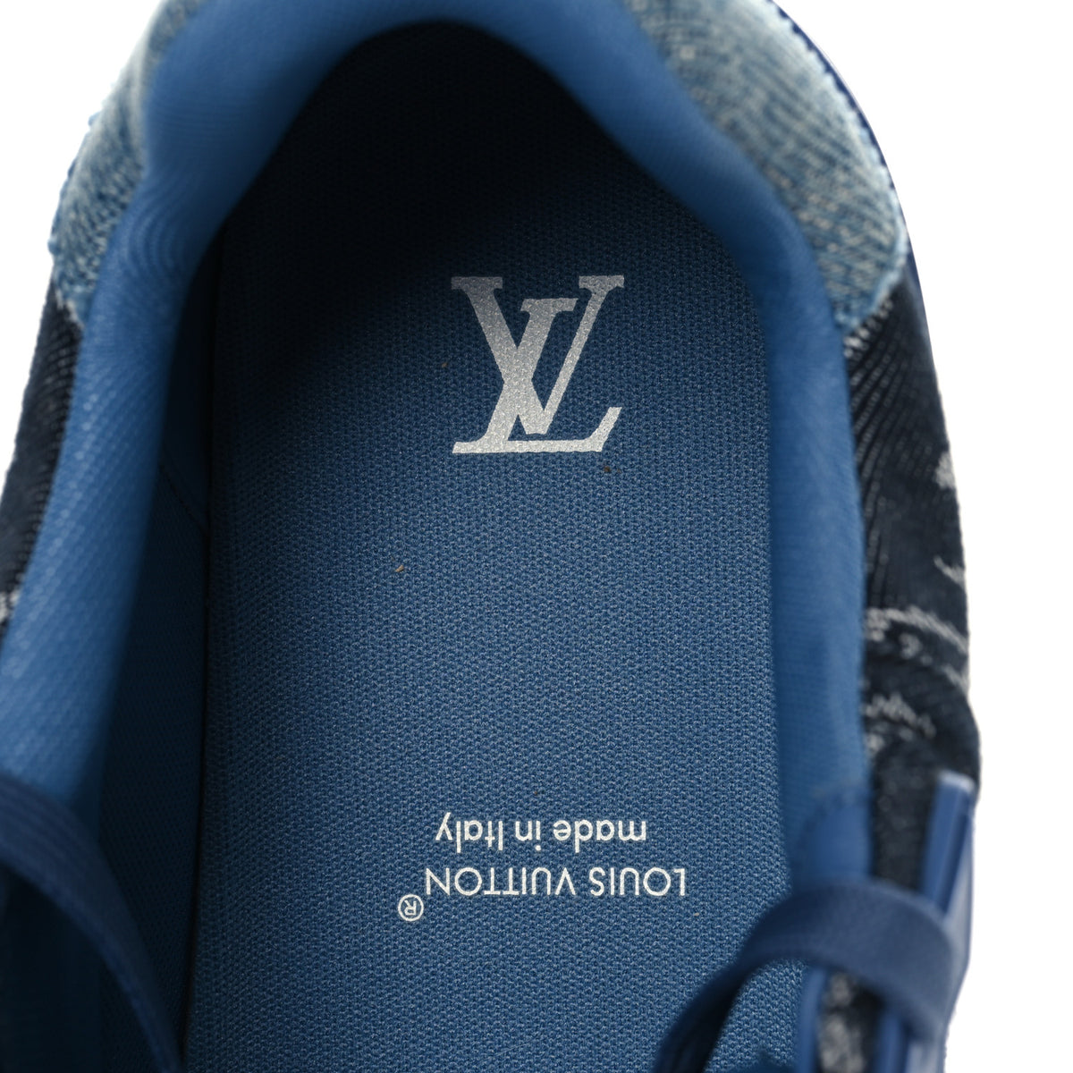Louis Vuitton Monogram Denim Mens LV Trainer Sneakers 9.5 Blue 9 of 9