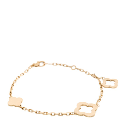 Van Cleef & Arpels 18K Yellow Gold 3 Motifs Byzantine Alhambra Bracelet 1 of 5