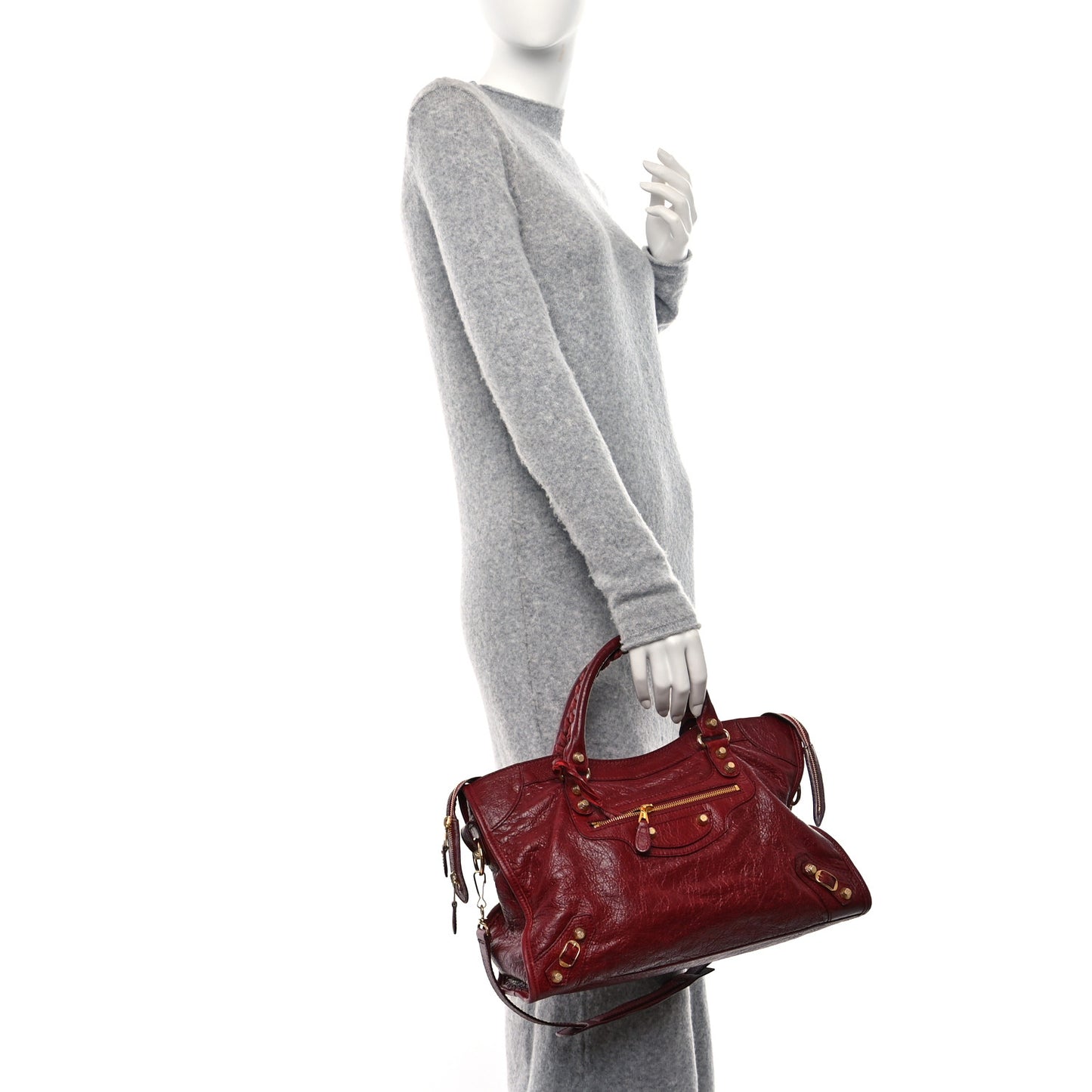 Agneau Giant 12 Gold Hardware City Cerise