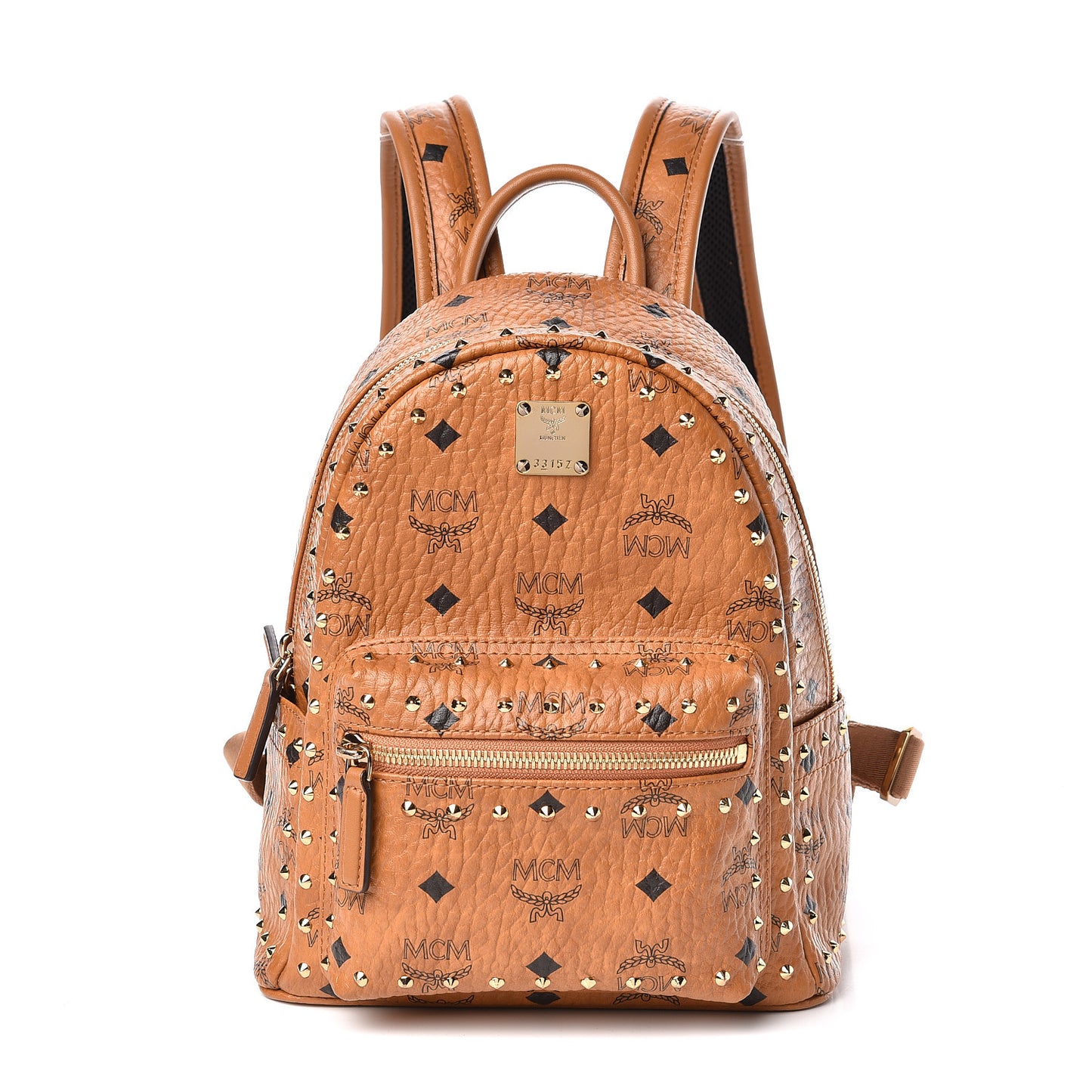 Visetos Outline Stud Mini Stark Backpack Cognac