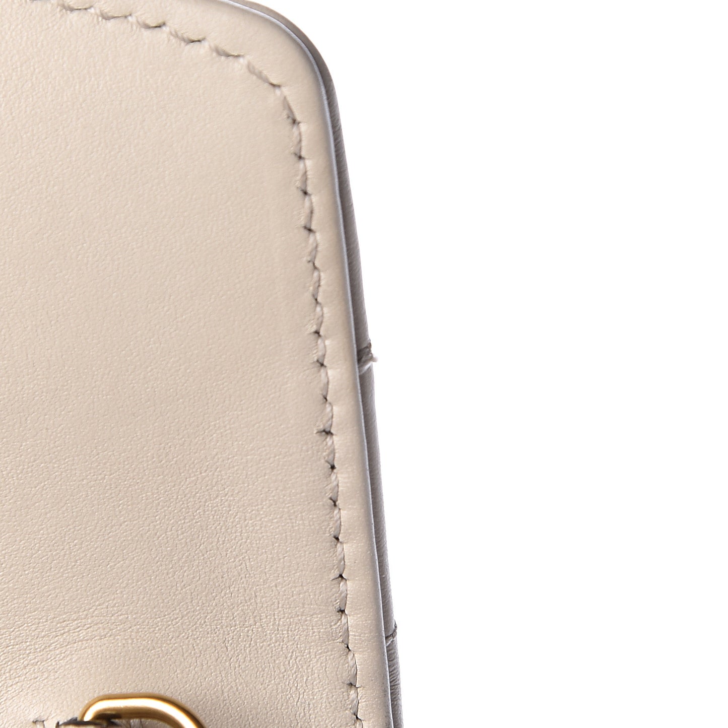 Calfskin Matelasse GG Marmont Chain Wallet Mystic White