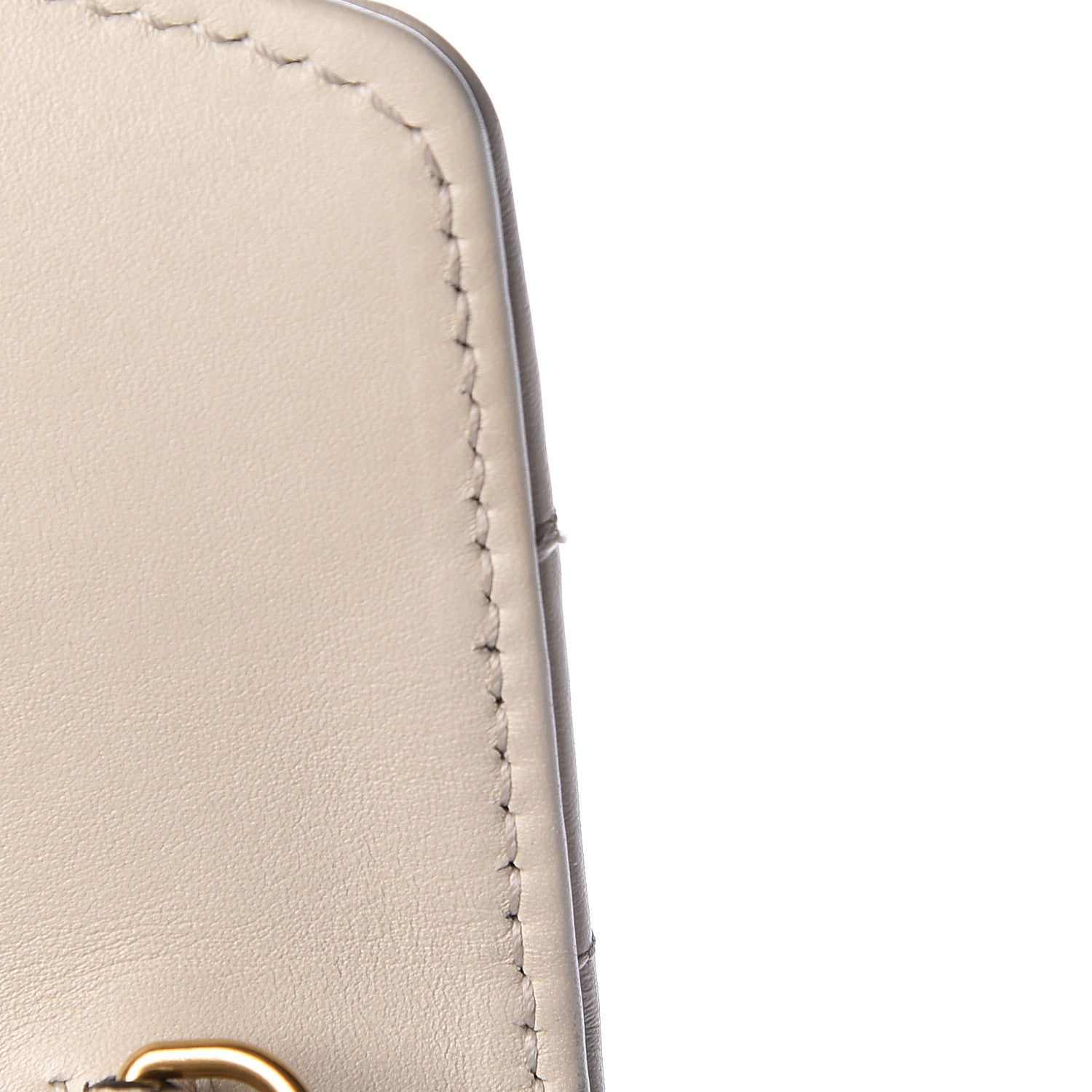 Gucci Calfskin Matelasse GG Marmont Chain Wallet Mystic White 10 of 18
