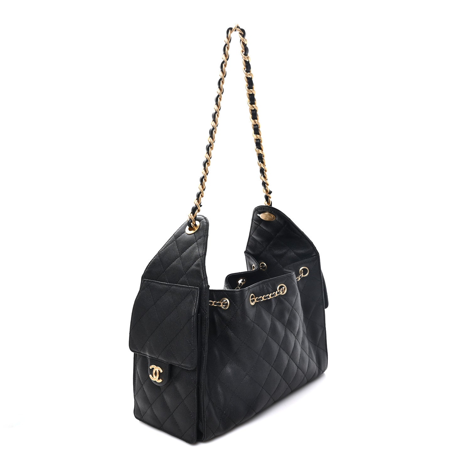 Chanel Caviar Quilted Small Chanel 25 Handbag Black 2 of 9
