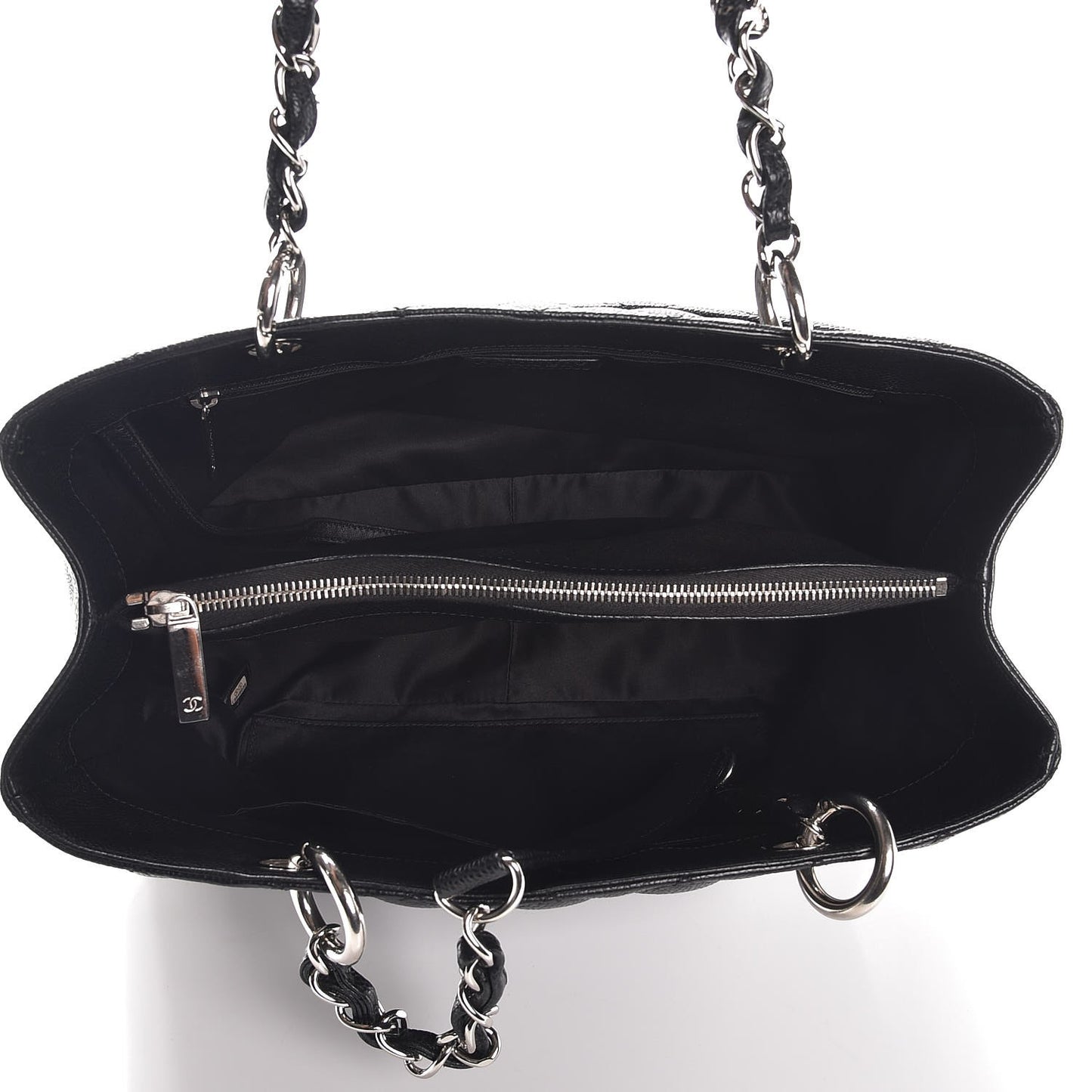 Caviar Quilted Grand Shopping Tote GST Black