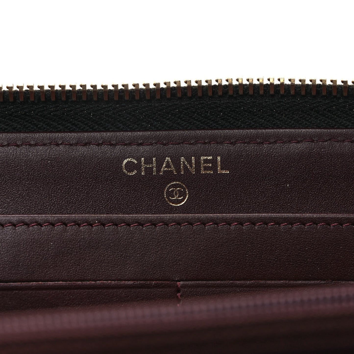Caviar Quilted Large Gusset Zip Around Wallet Black