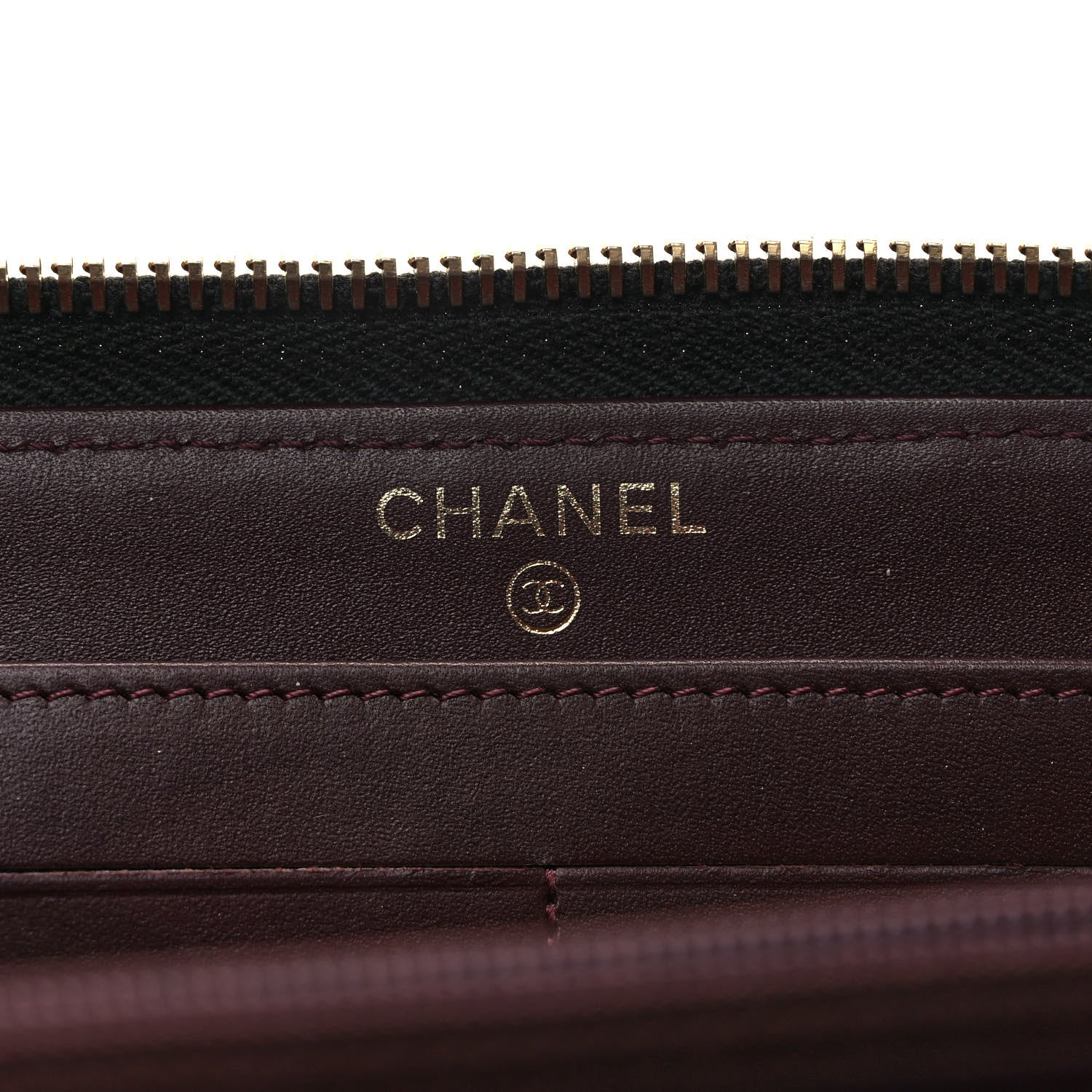 Chanel Caviar Quilted Large Gusset Zip Around Wallet Black 6 of 10